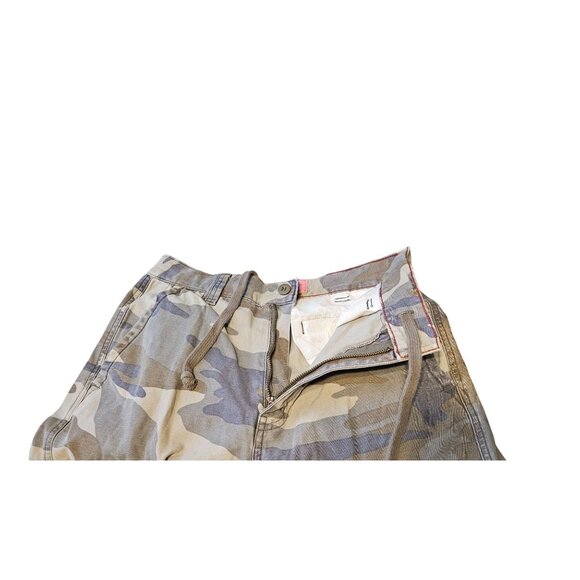 Mossissue: Mossimo Camo Cargo Drawstring Y2K Pants 28x24.5" Mens Made In Russia - Picture 9 of 9